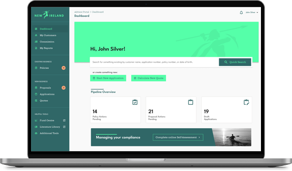 Broker Portal screens