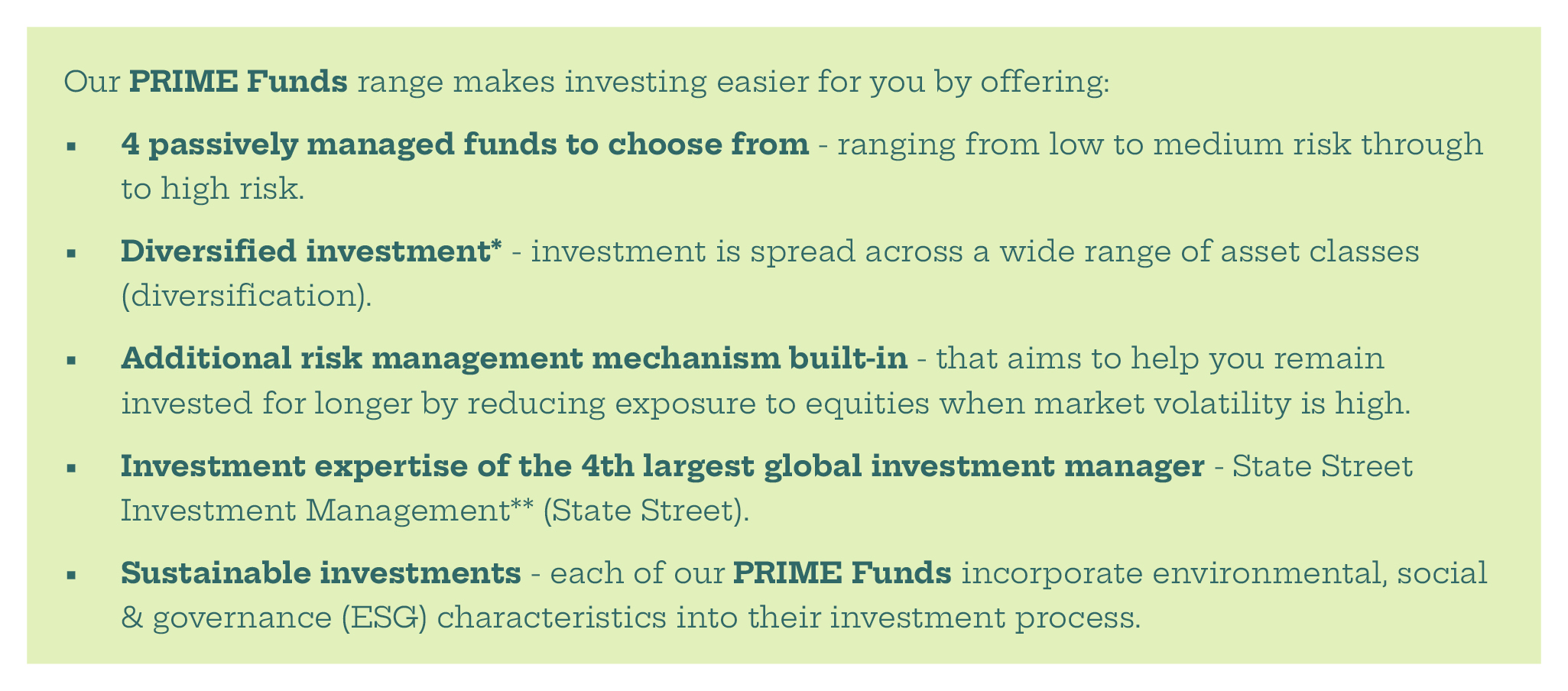 PRIME Funds Offering